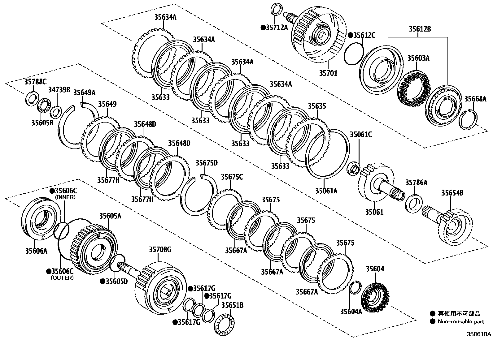 3507 — BRAKE BAND & MULTIPLE DISC CLUTCH (ATM)