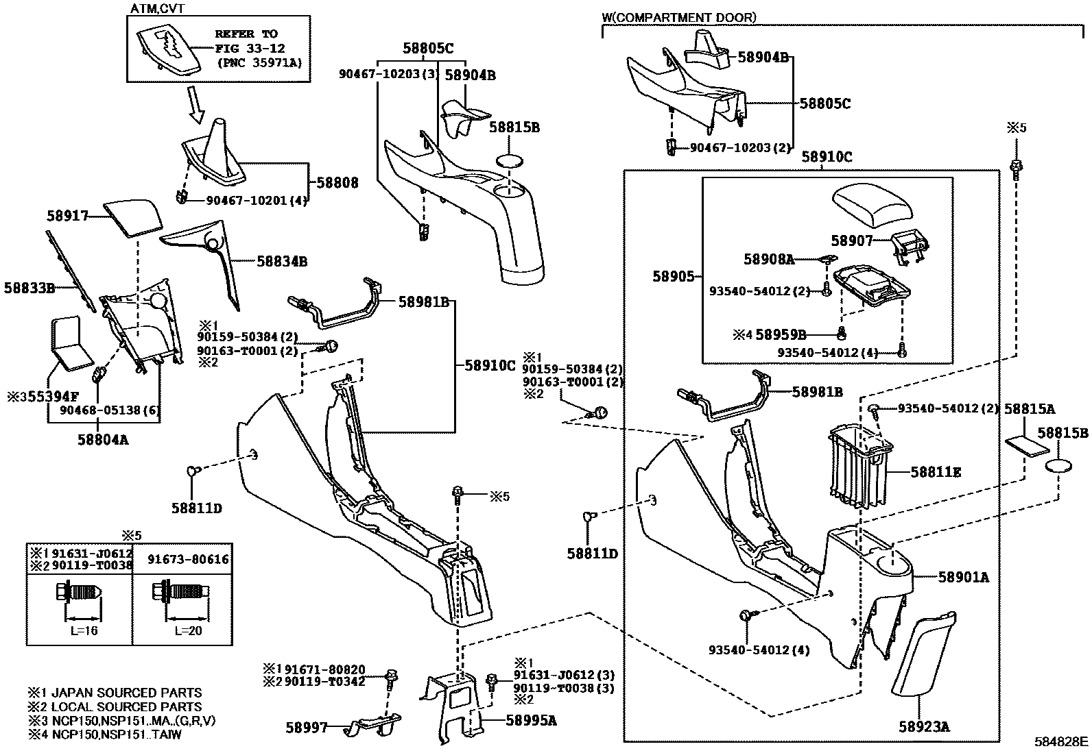 5806 — CONSOLE BOX & BRACKET