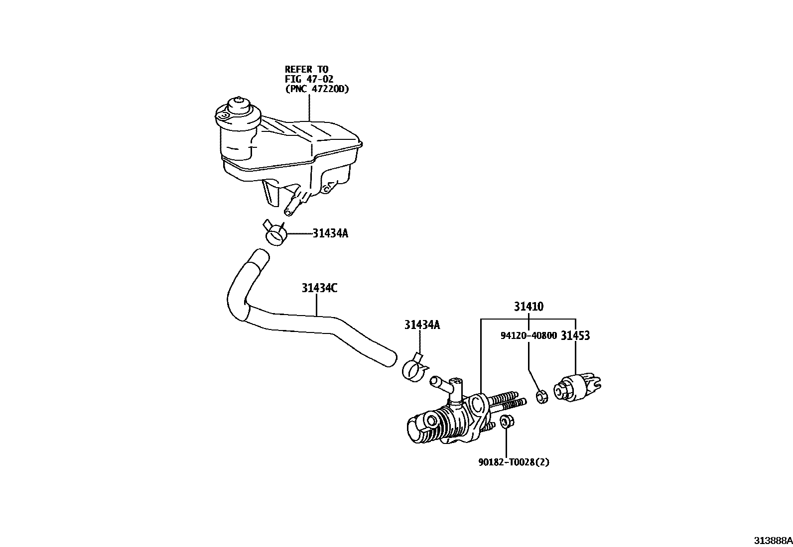 3103 — CLUTCH MASTER CYLINDER