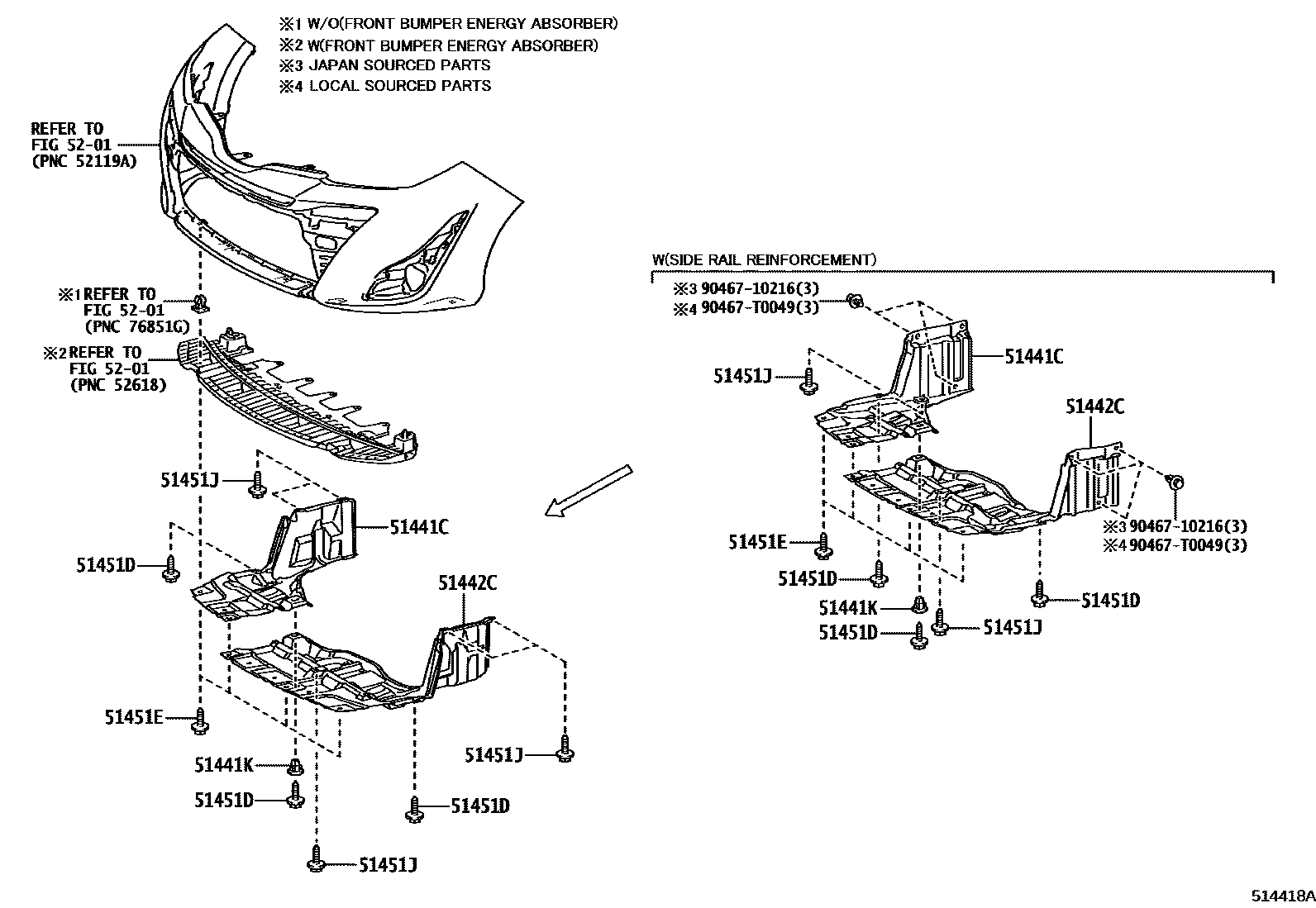 5102 — SUSPENSION CROSSMEMBER & UNDER COVER