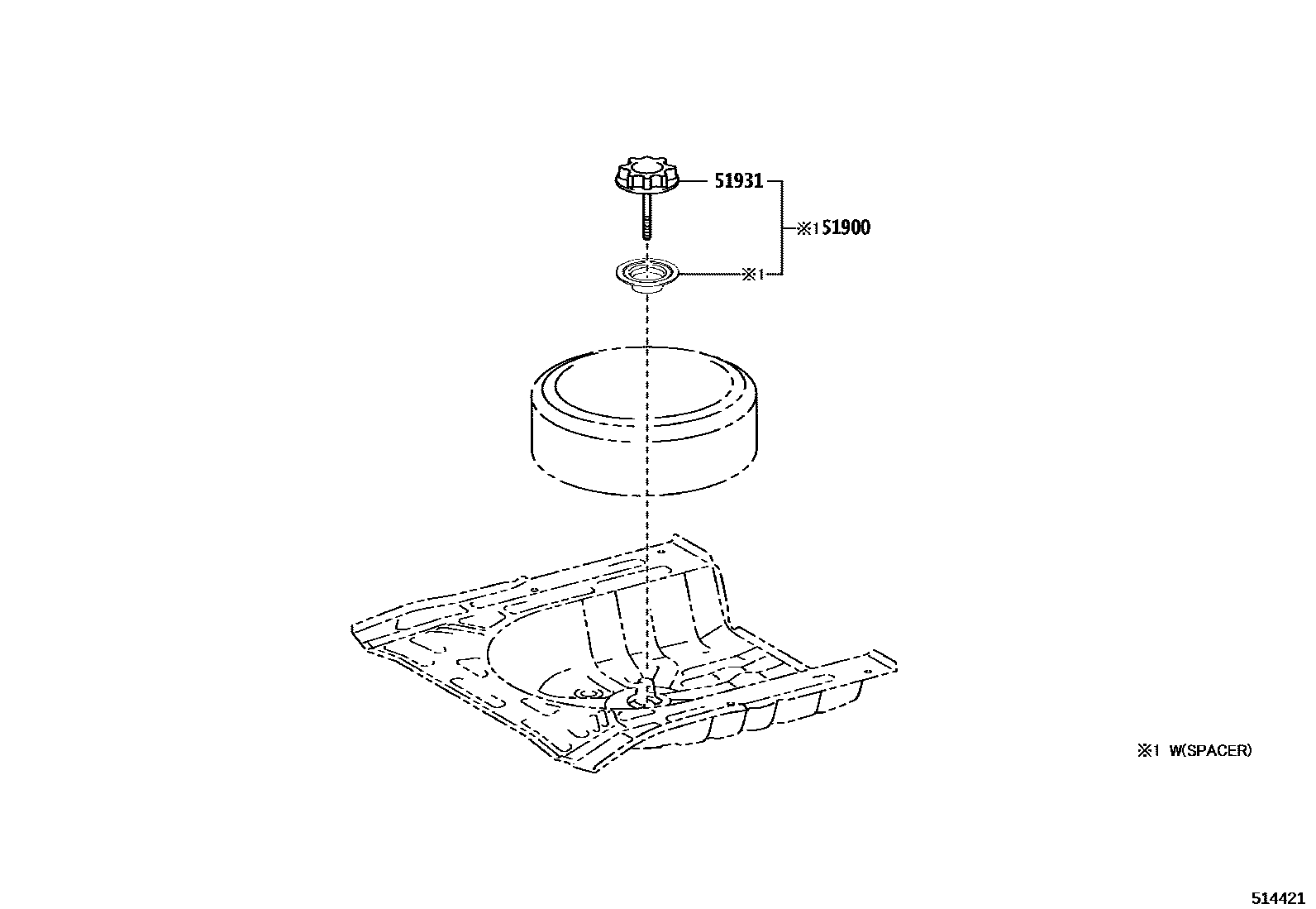 5104 — SPARE WHEEL CARRIER