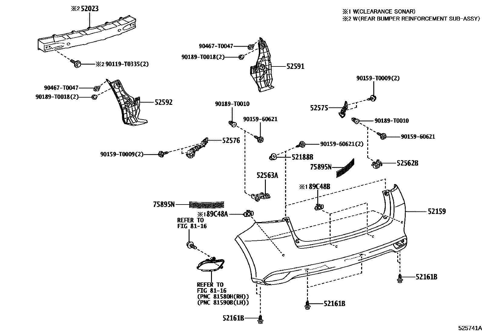 5202 — REAR BUMPER & BUMPER STAY
