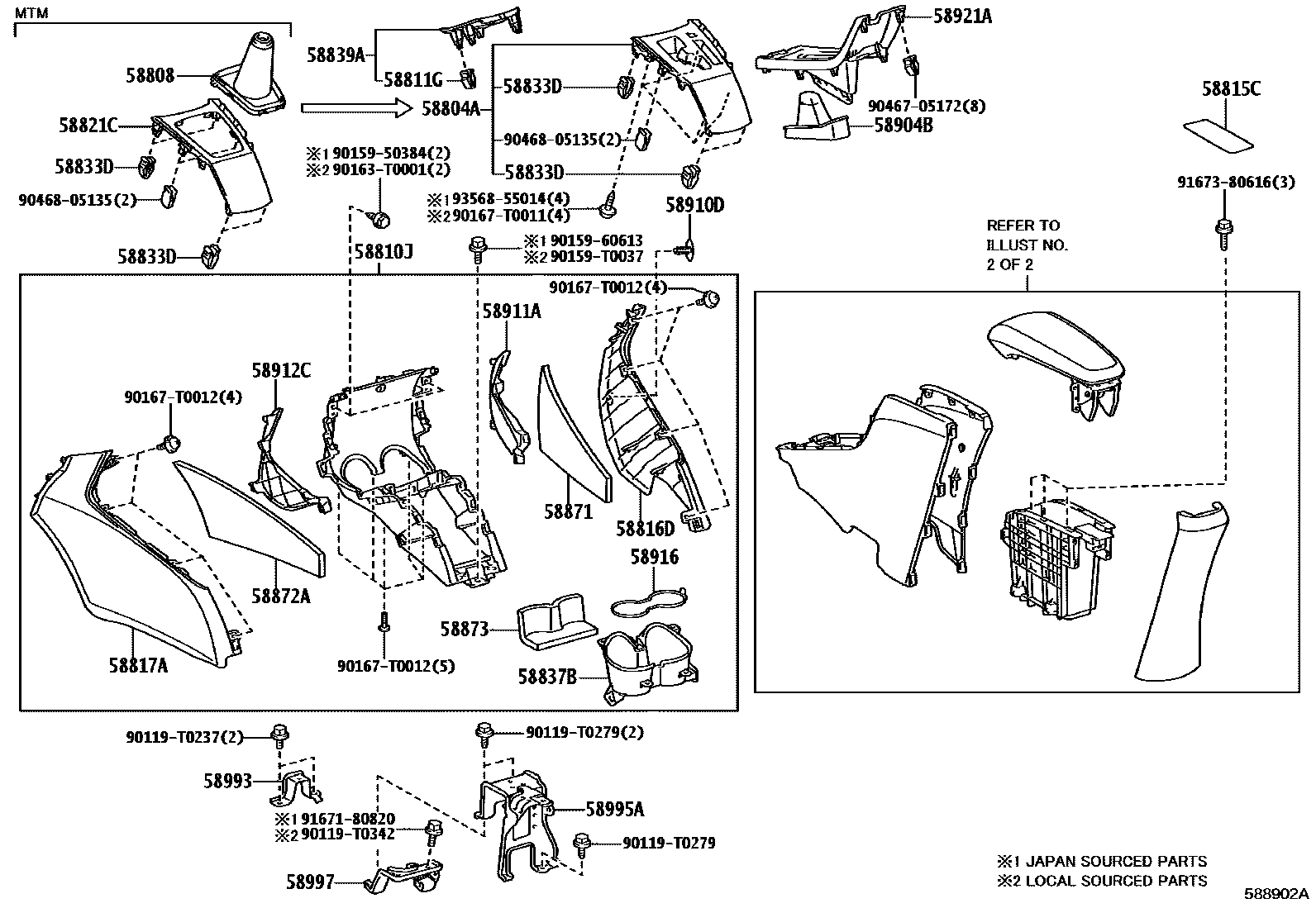 5806 — CONSOLE BOX & BRACKET