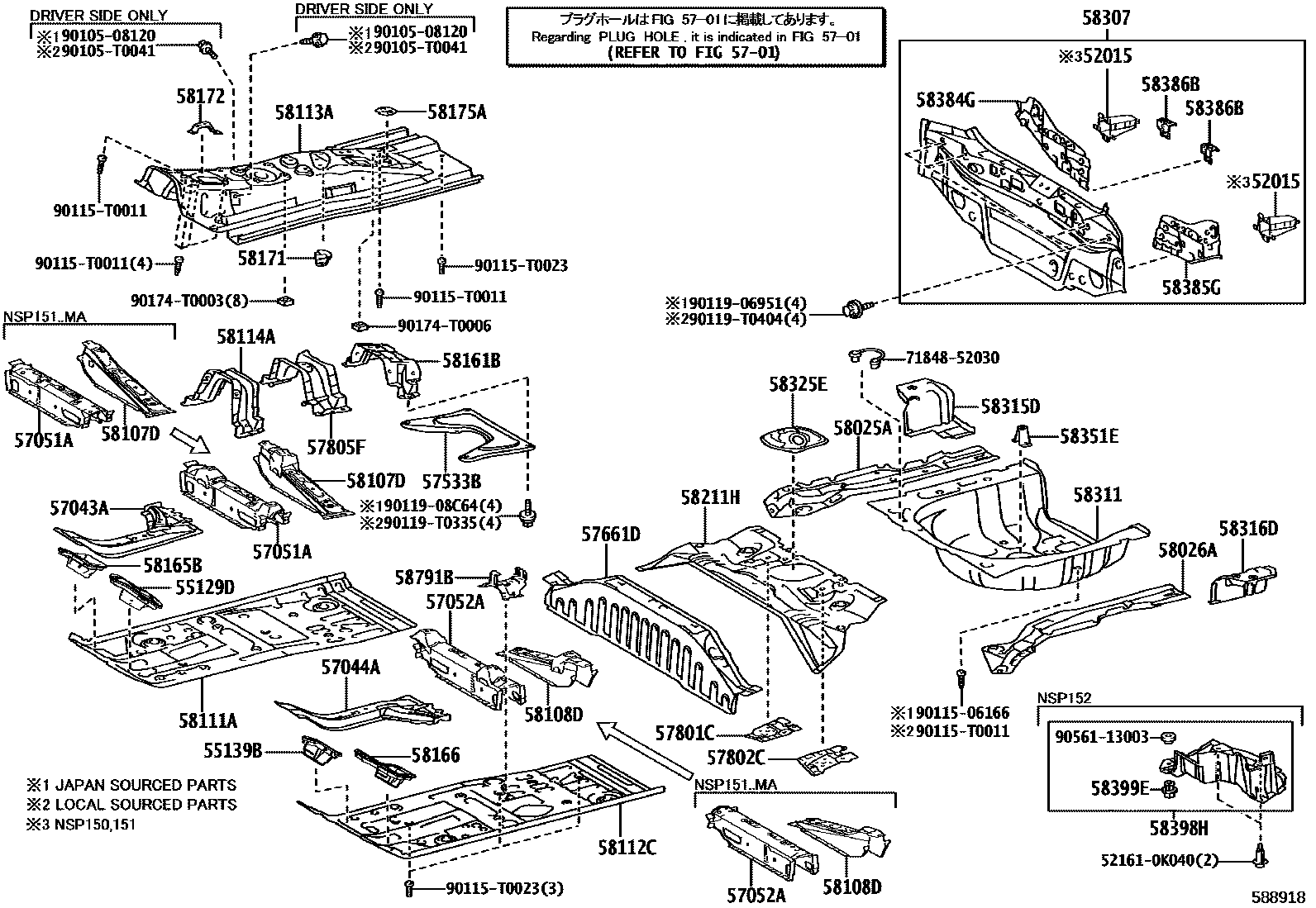 5801 — FLOOR PAN & LOWER BACK PANEL