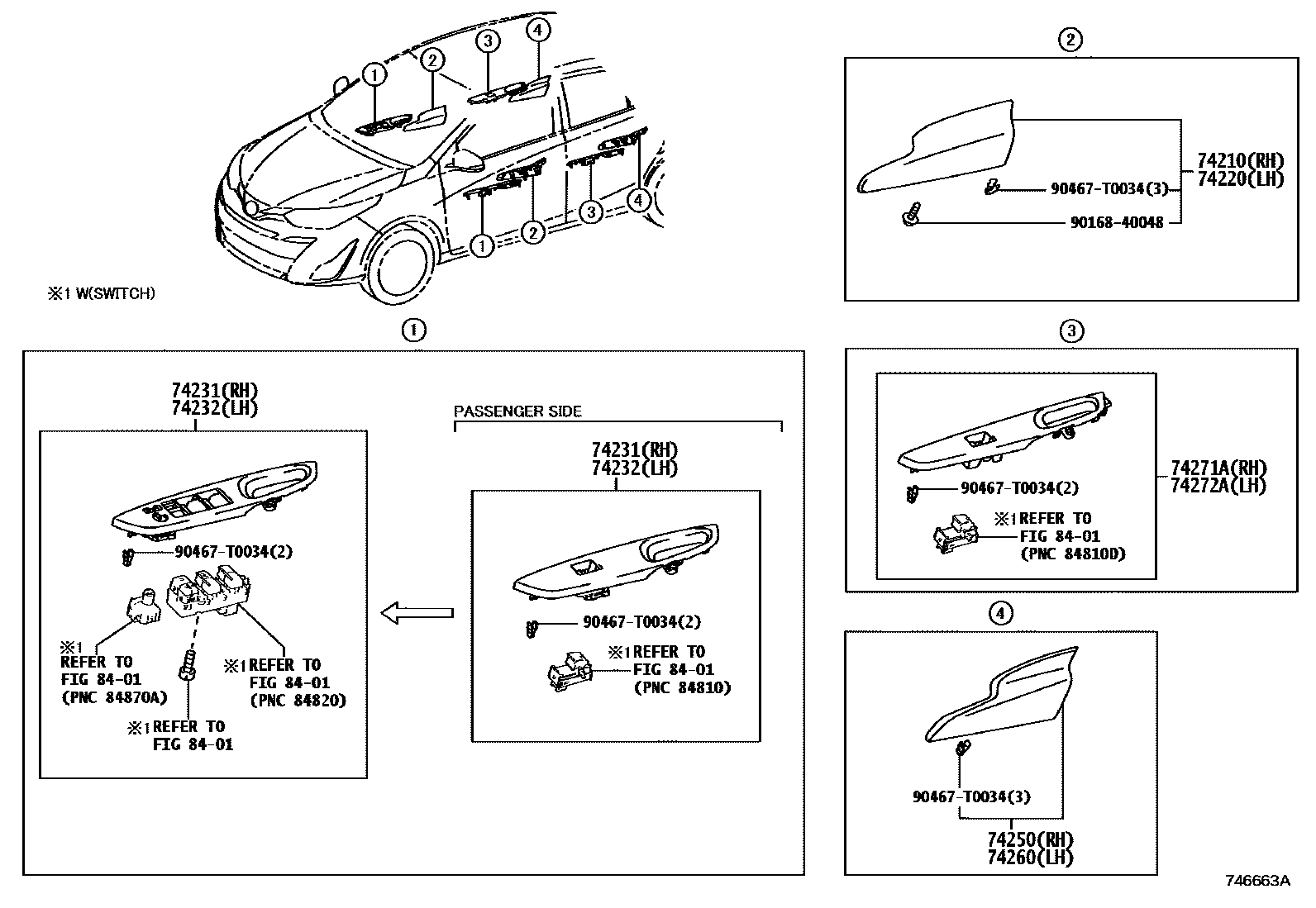 7401 — ARMREST & VISOR
