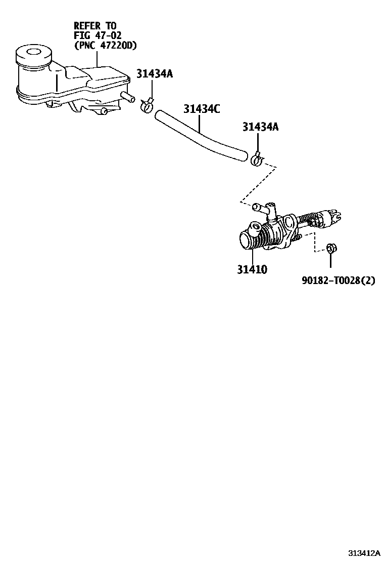 3103 — CLUTCH MASTER CYLINDER