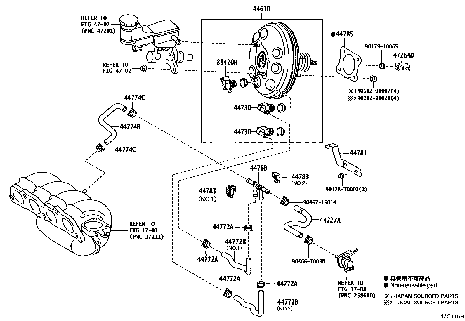 4703 — BRAKE BOOSTER & VACUUM TUBE