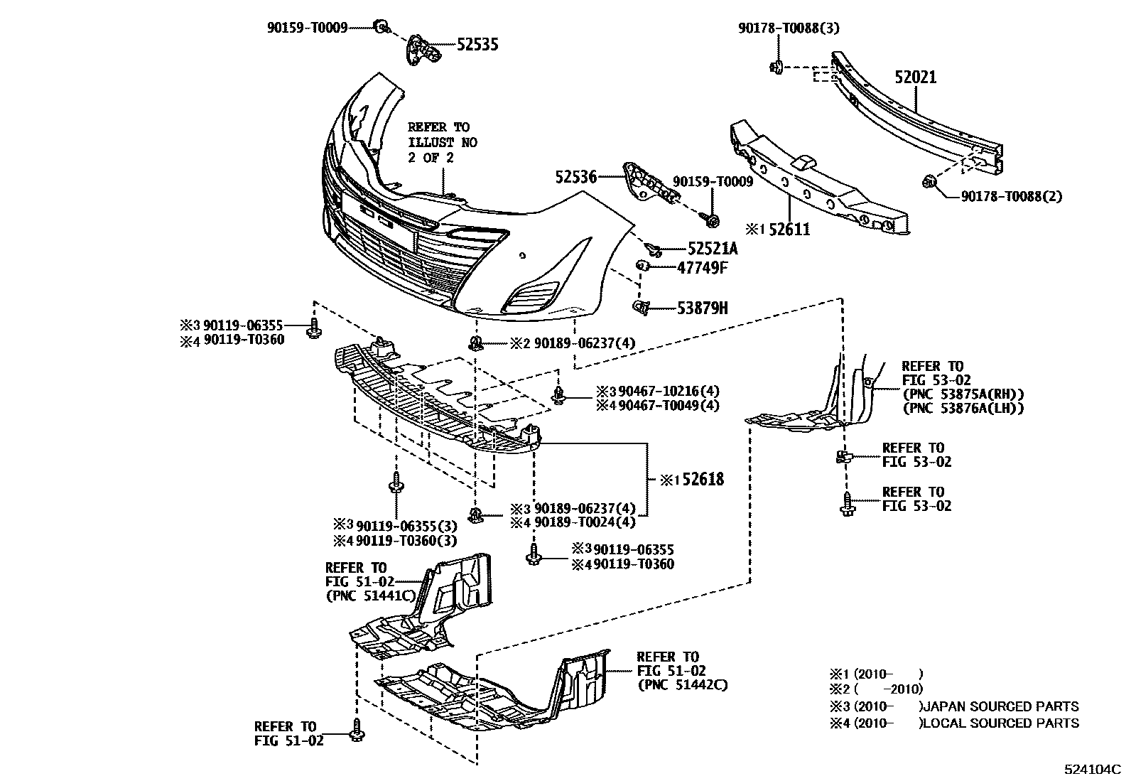 5201 — FRONT BUMPER & BUMPER STAY