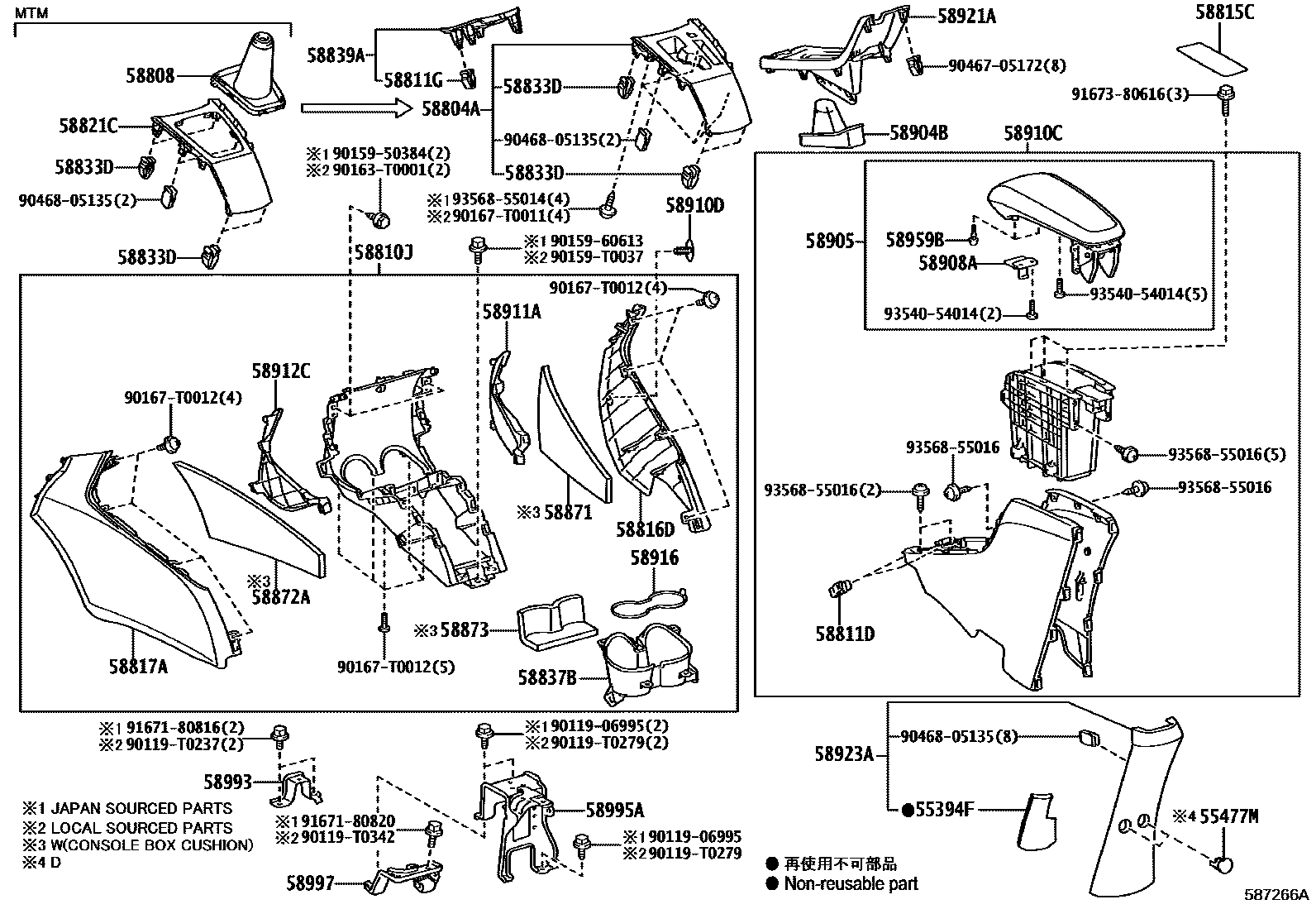 5806 — CONSOLE BOX & BRACKET