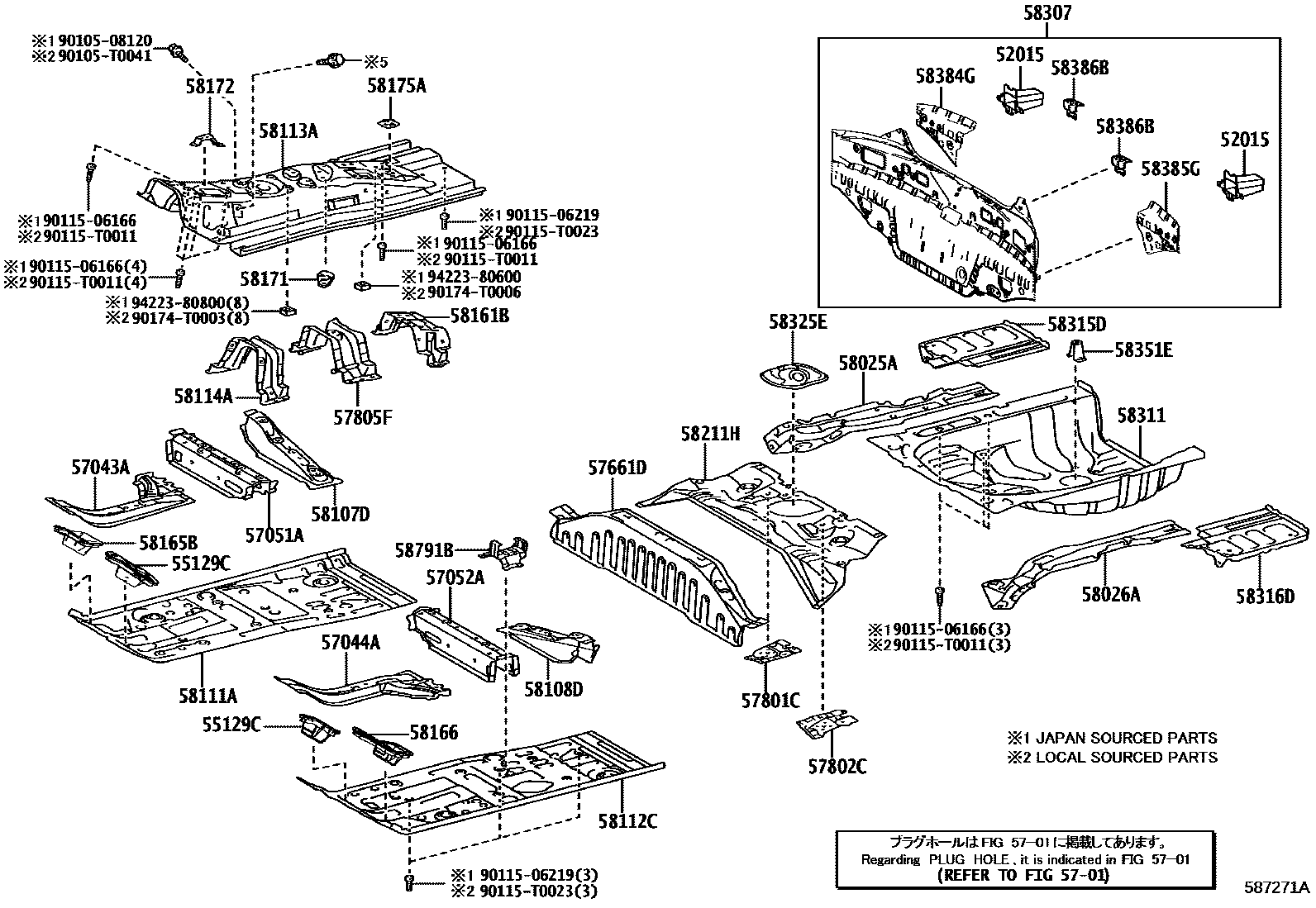 5801 — FLOOR PAN & LOWER BACK PANEL