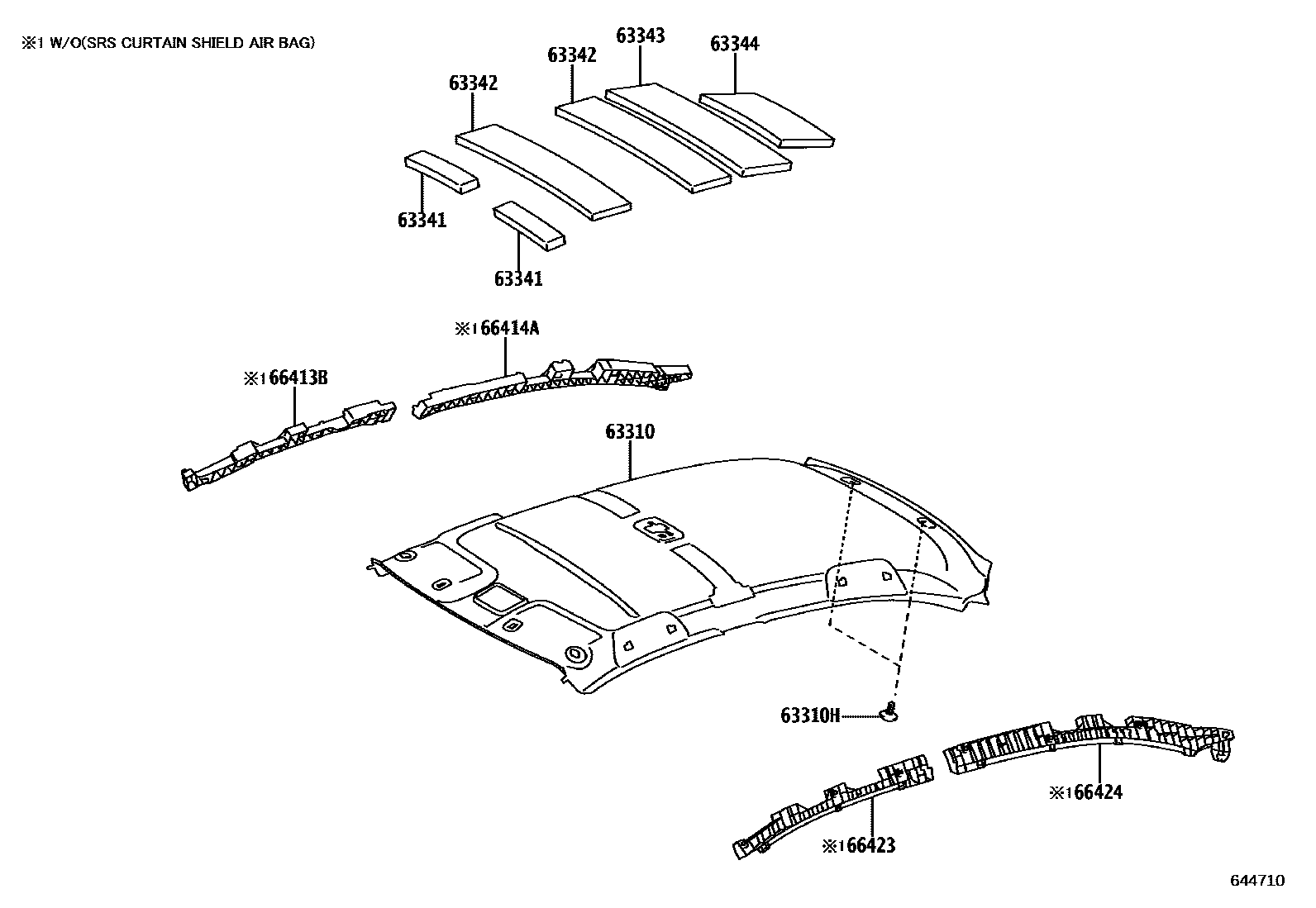 6402 — ROOF HEADLINING & SILENCER PAD