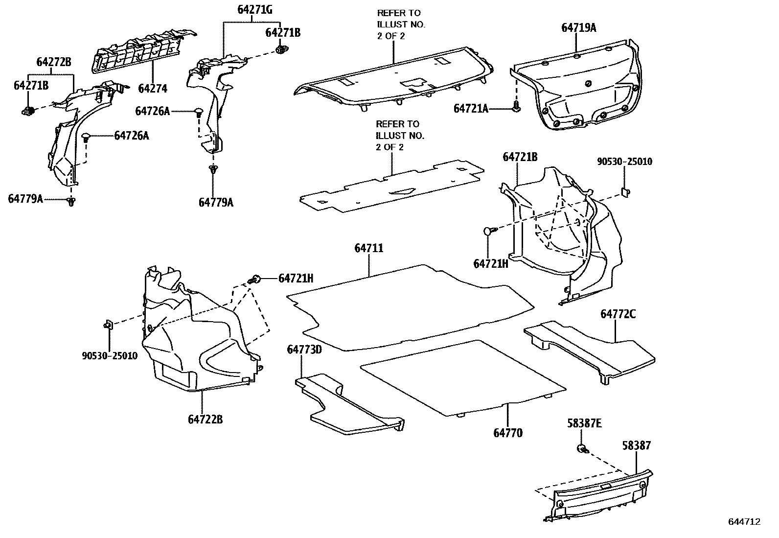 6403 — PACKAGE TRAY PANEL & LUGGAGE COMPARTMENT MAT