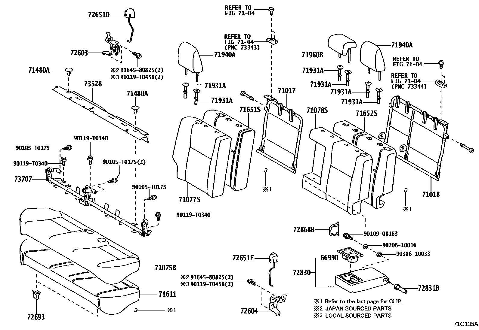 7102 — REAR SEAT & SEAT TRACK