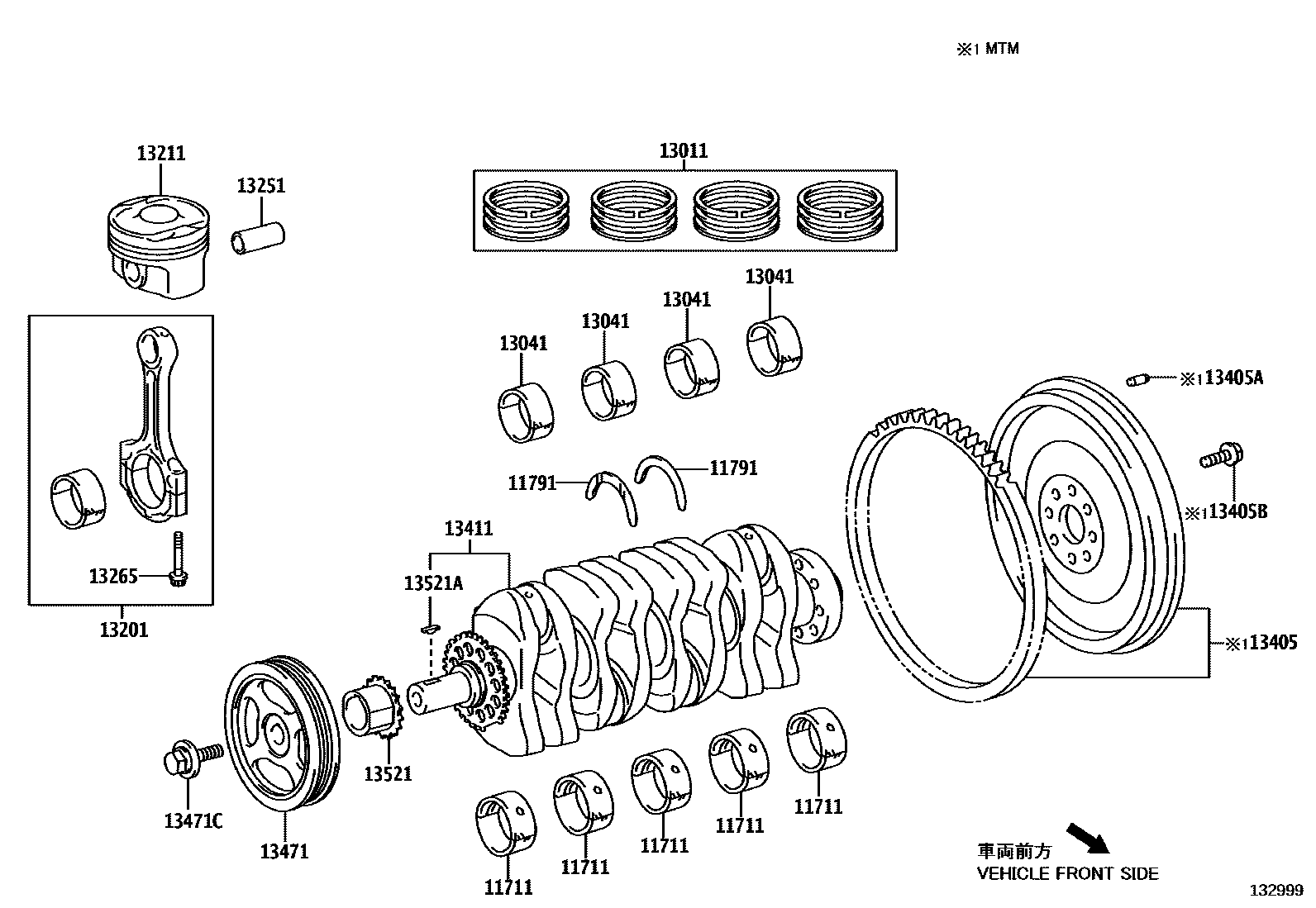1301 — CRANKSHAFT & PISTON