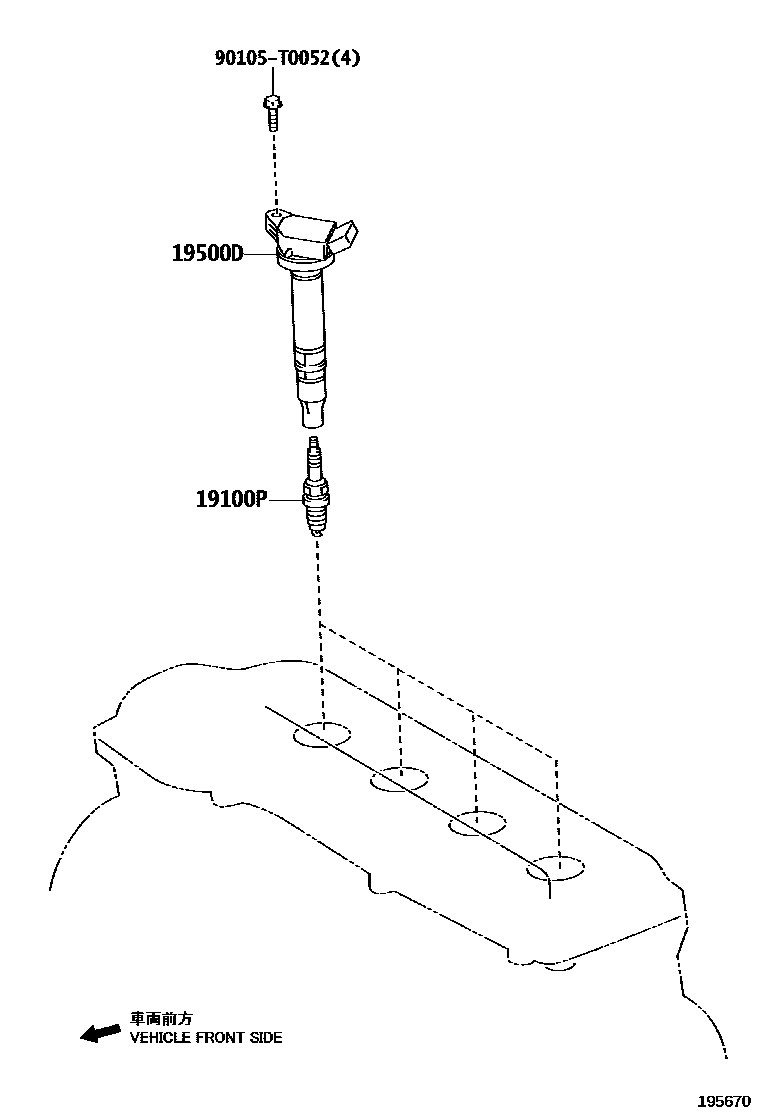 1901 — IGNITION COIL & SPARK PLUG / GLOW PLUG