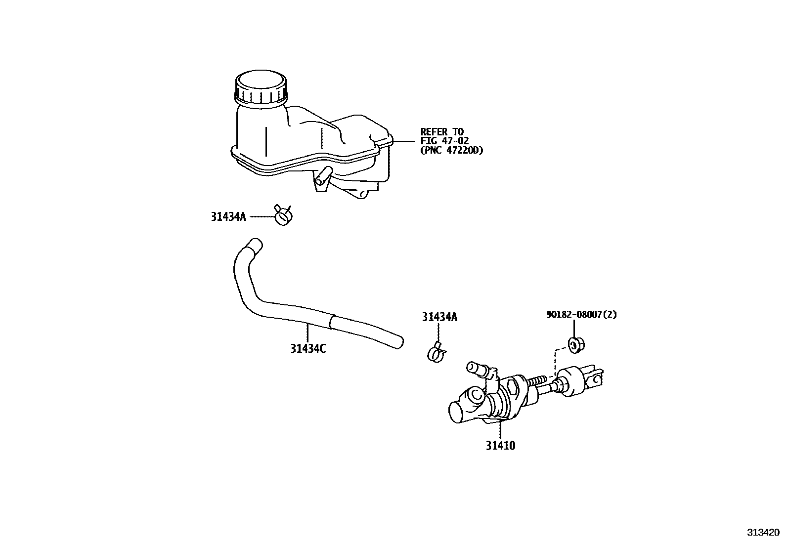 3103 — CLUTCH MASTER CYLINDER