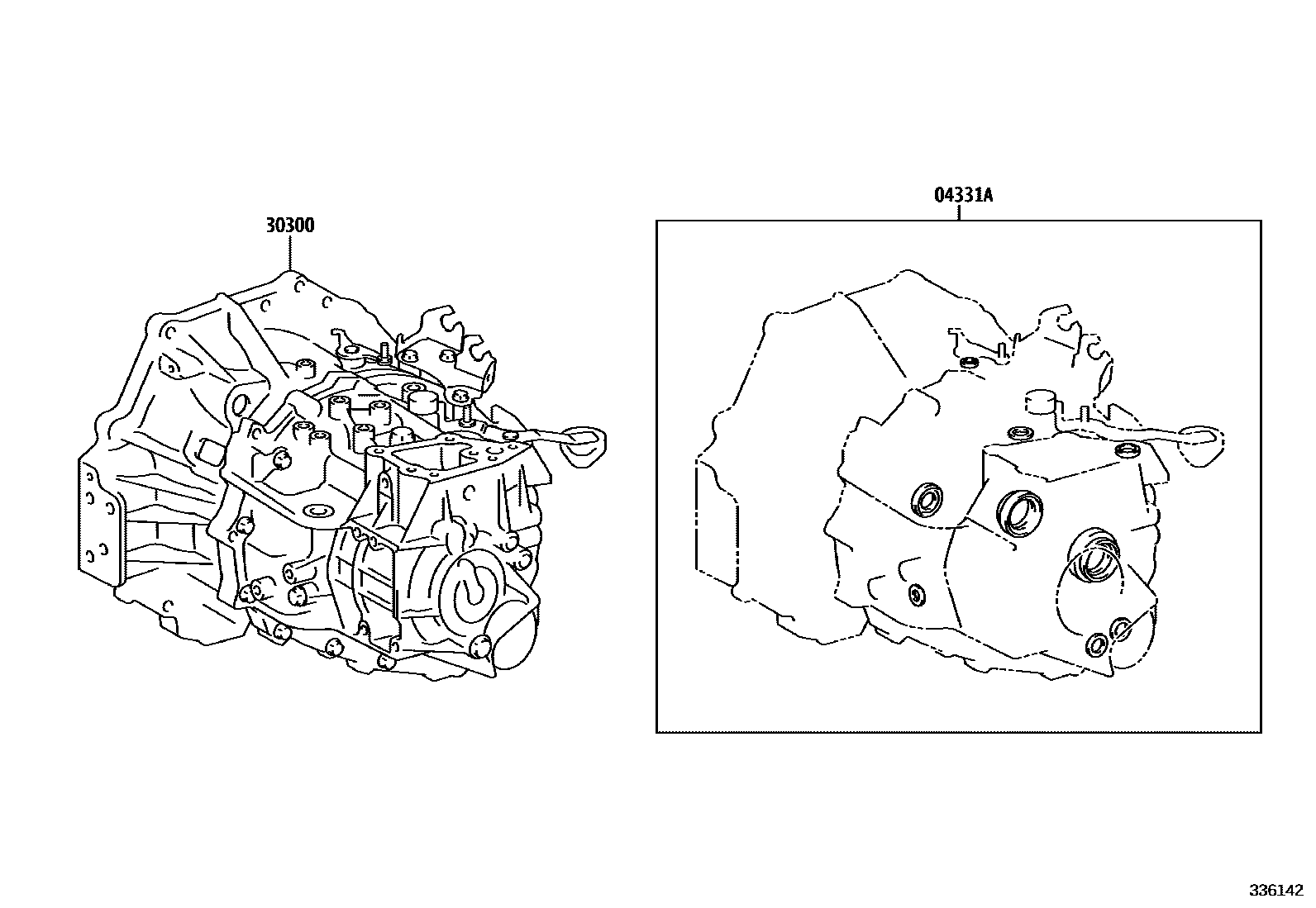 3301 — TRANSAXLE OR TRANSMISSION ASSY & GASKET KIT (MTM)
