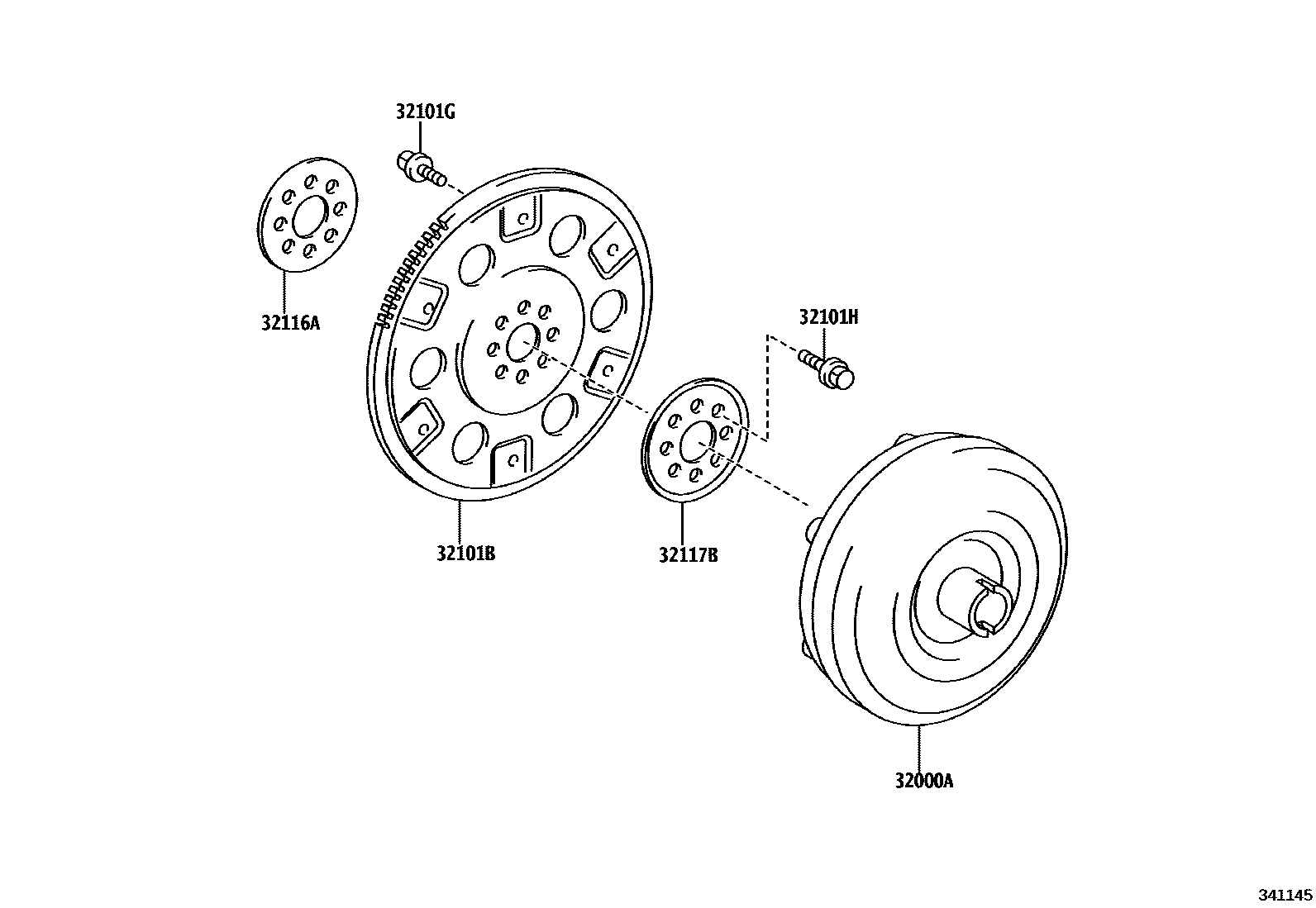 3402 — TORQUE CONVERTER, FRONT OIL PUMP(CVT)