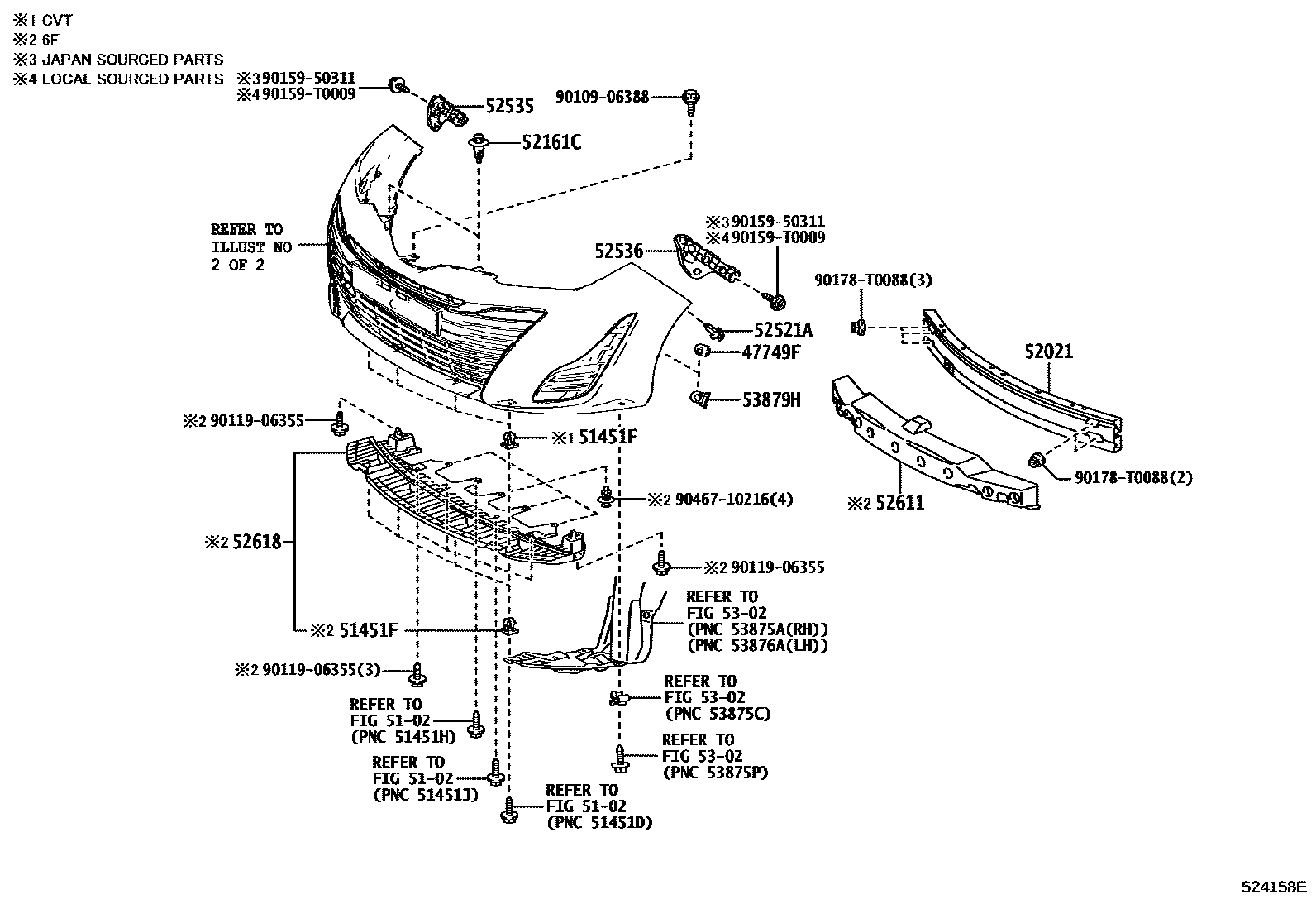 5201 — FRONT BUMPER & BUMPER STAY