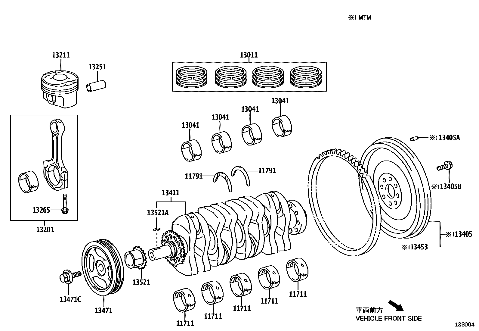 1301 — CRANKSHAFT & PISTON