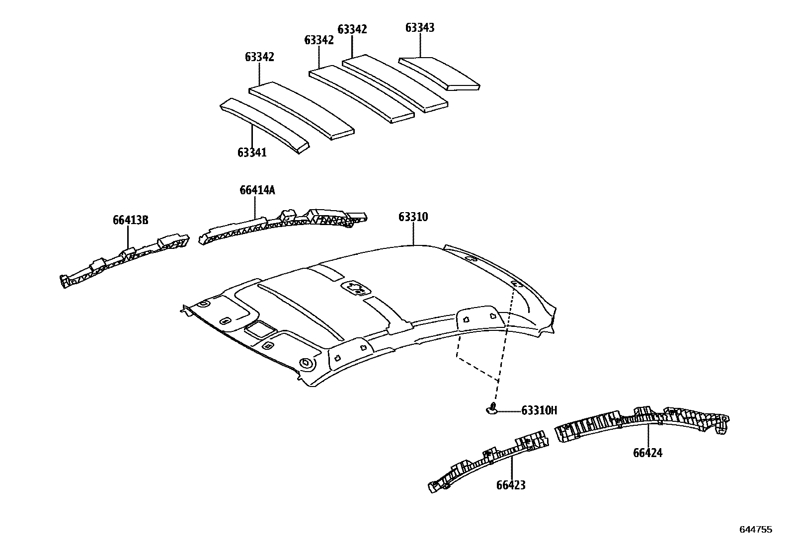6402 — ROOF HEADLINING & SILENCER PAD