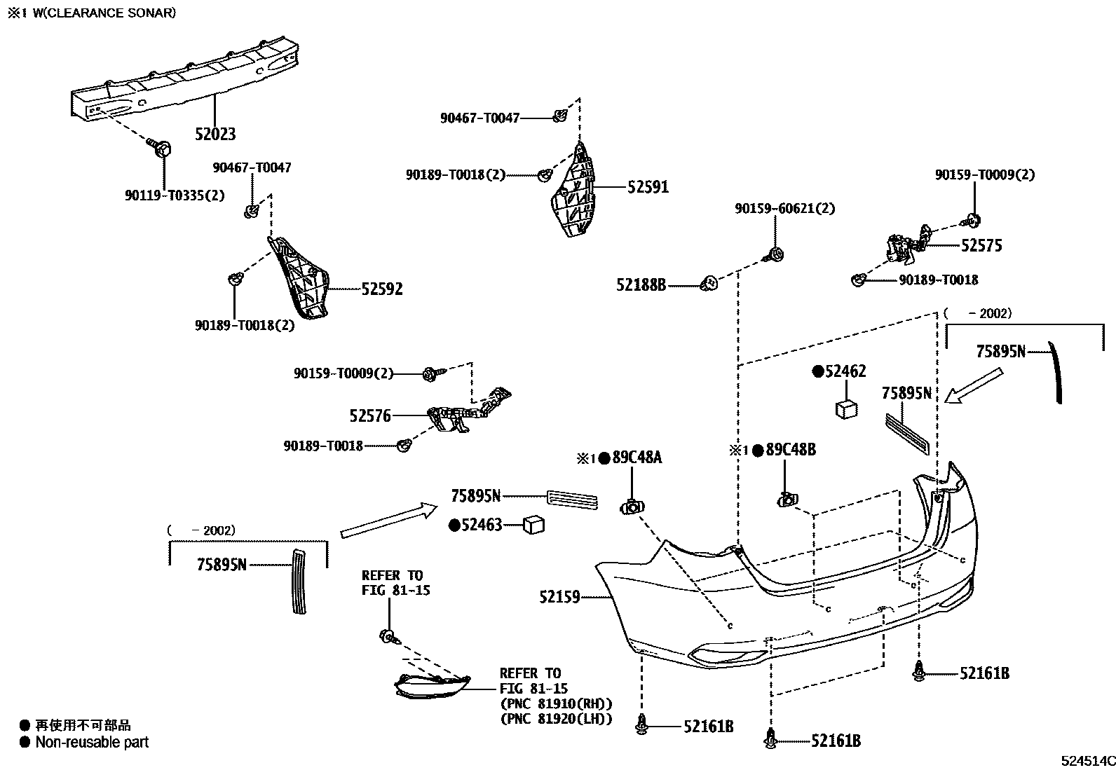 5202 — REAR BUMPER & BUMPER STAY