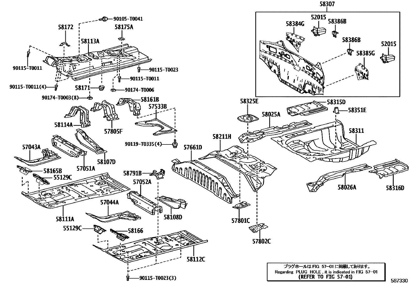5801 — FLOOR PAN & LOWER BACK PANEL
