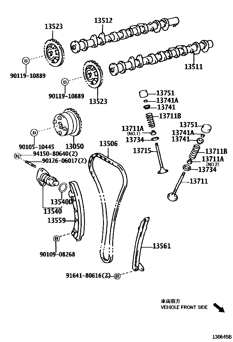1302 — CAMSHAFT & VALVE