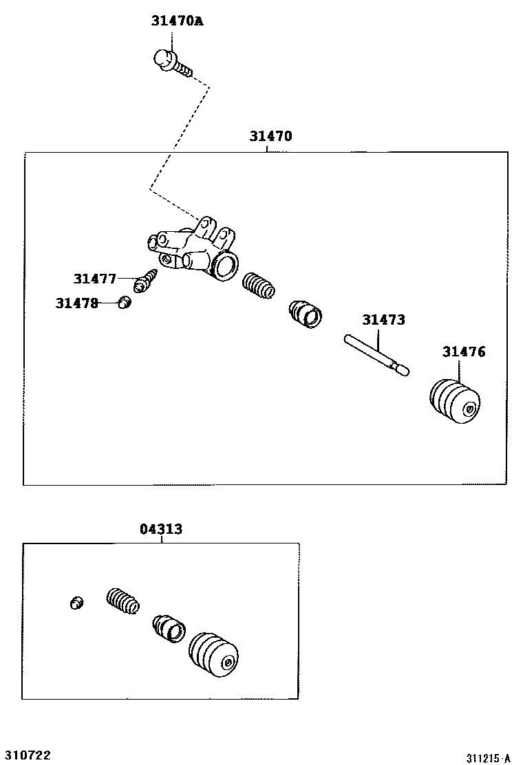 3105 — CLUTCH RELEASE CYLINDER