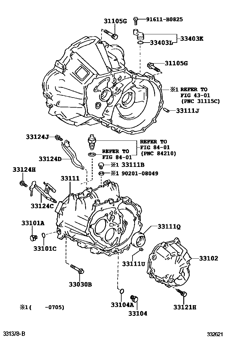 3302 — CLUTCH HOUSING & TRANSMISSION CASE (MTM)