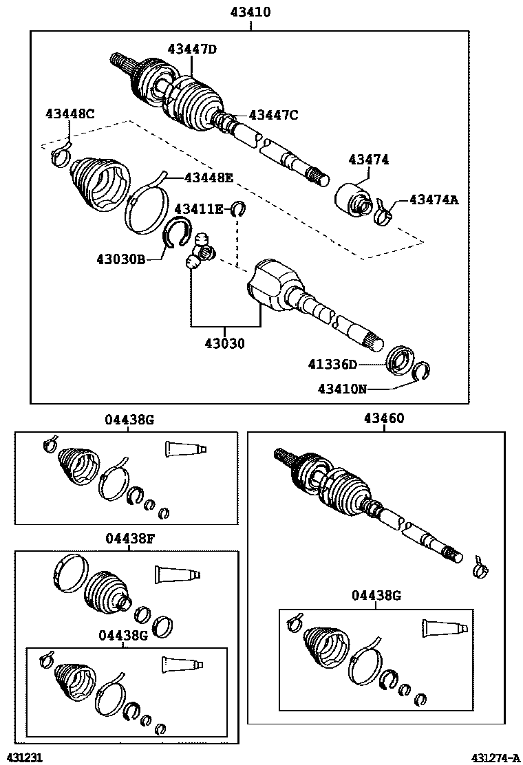 4302 — FRONT DRIVE SHAFT
