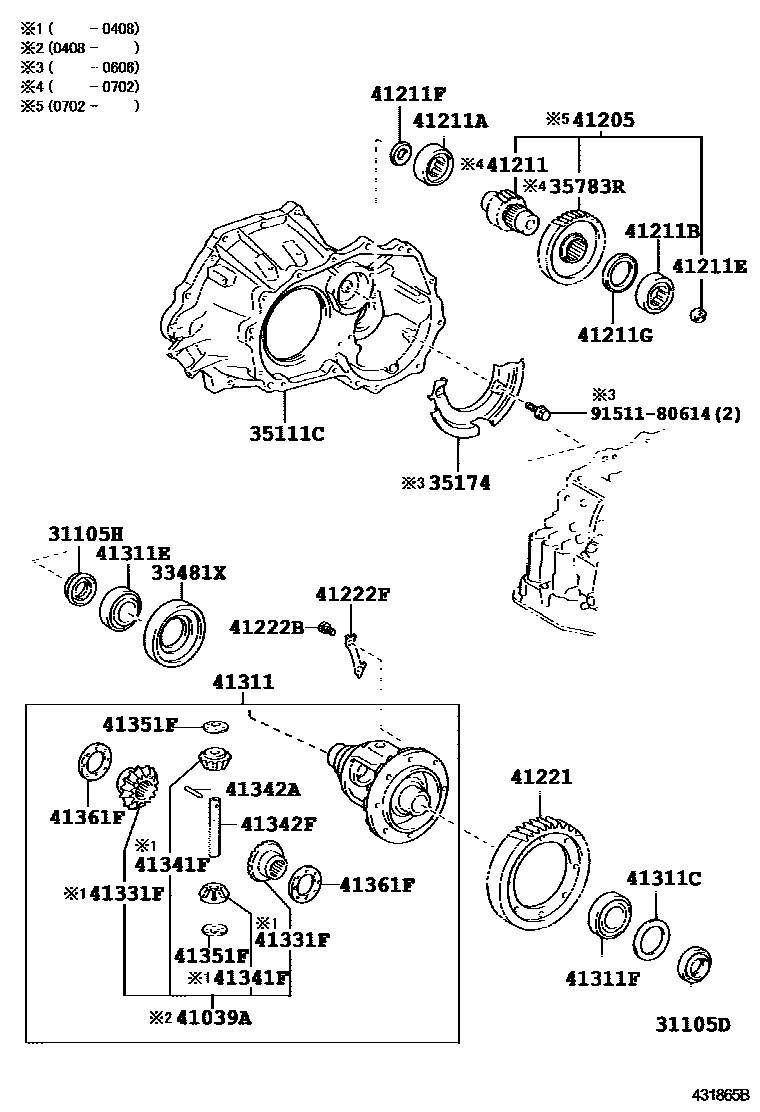 4301 — FRONT AXLE HOUSING & DIFFERENTIAL