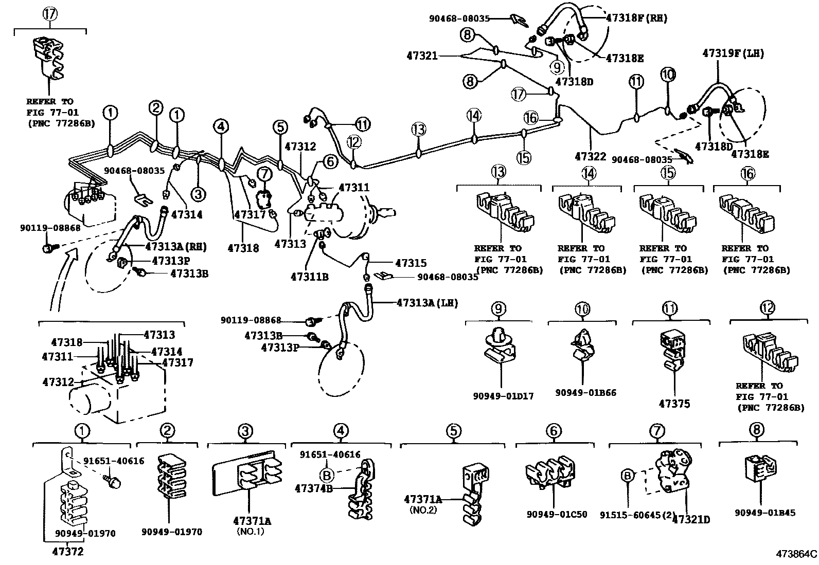 4708 — BRAKE TUBE & CLAMP