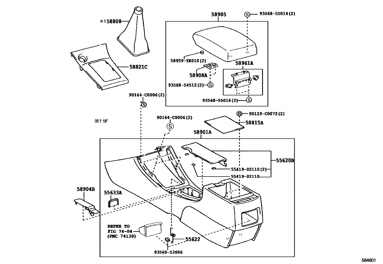 5806 — CONSOLE BOX & BRACKET