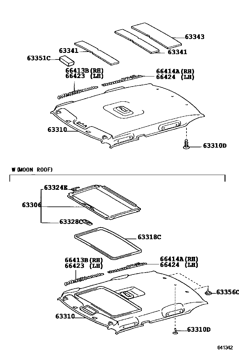 6402 — ROOF HEADLINING & SILENCER PAD