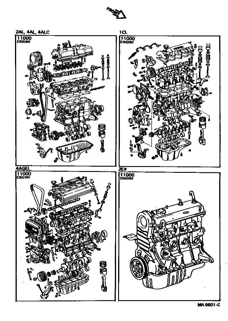 1101 — PARTIAL ENGINE ASSEMBLY