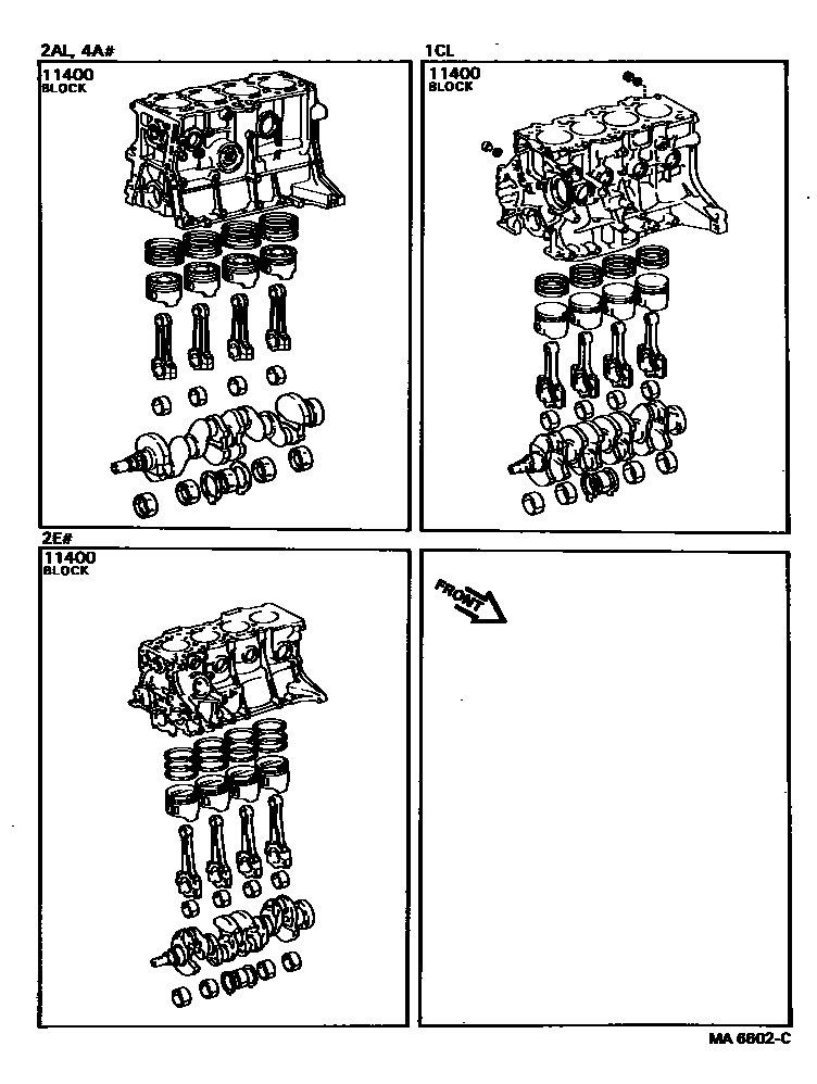 1102 — SHORT BLOCK ASSEMBLY