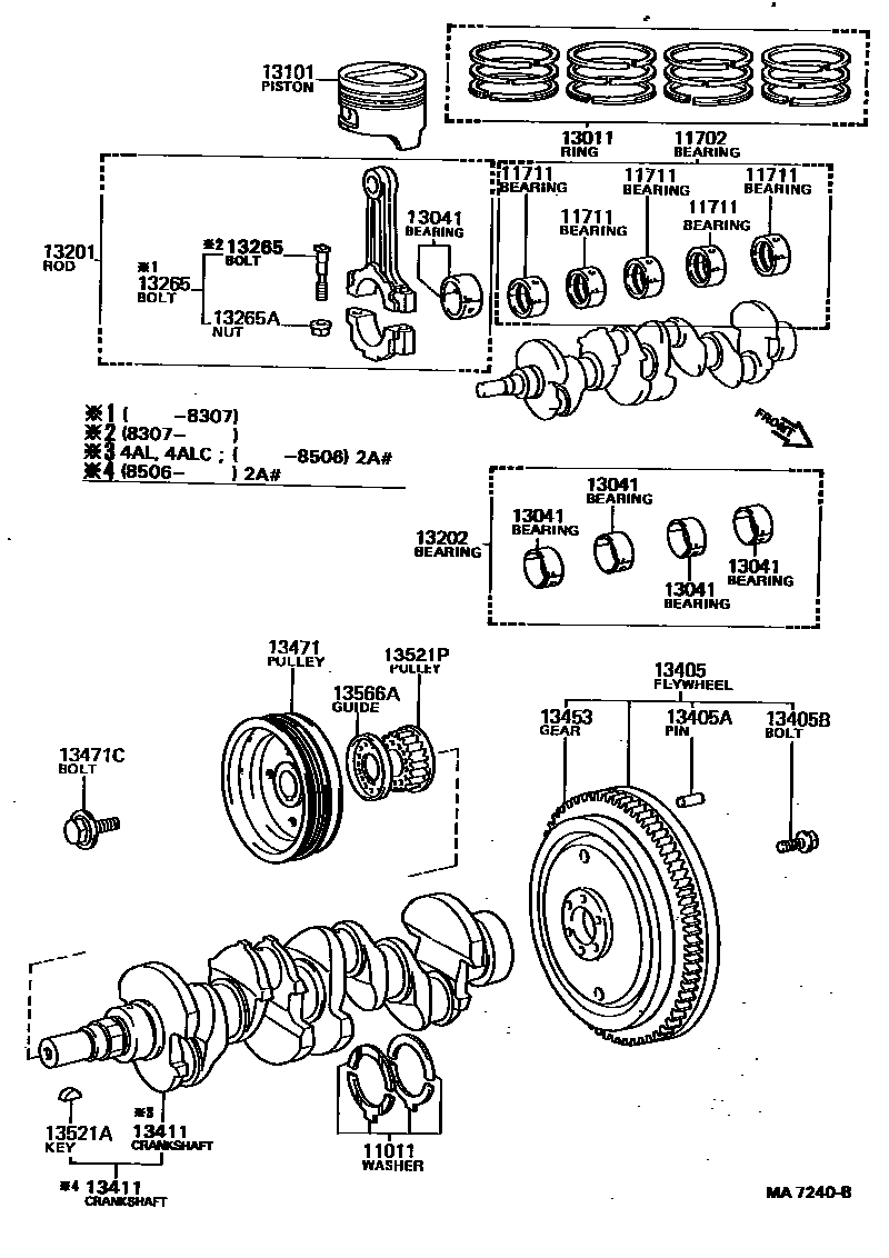 1301 — CRANKSHAFT & PISTON