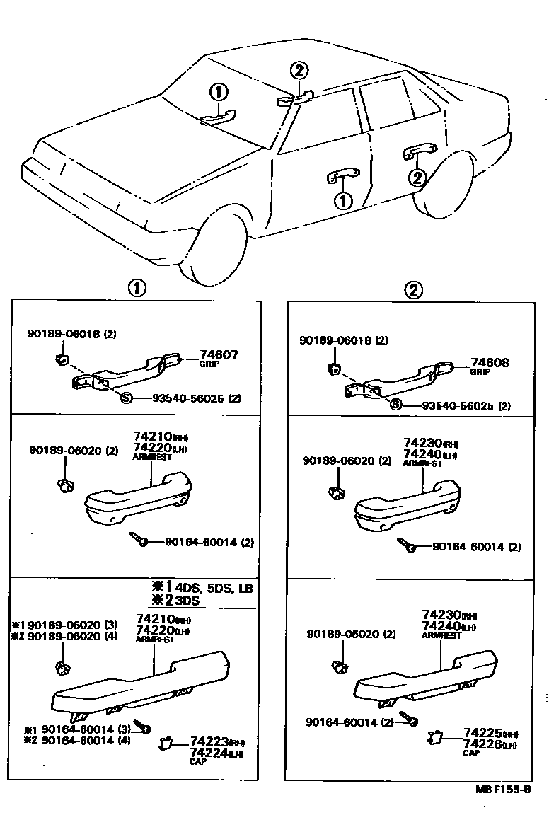 7401 — ARMREST & VISOR