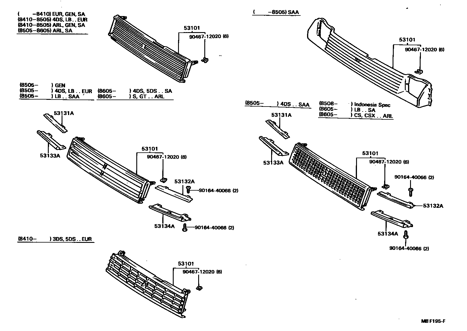 5301 — RADIATOR GRILLE