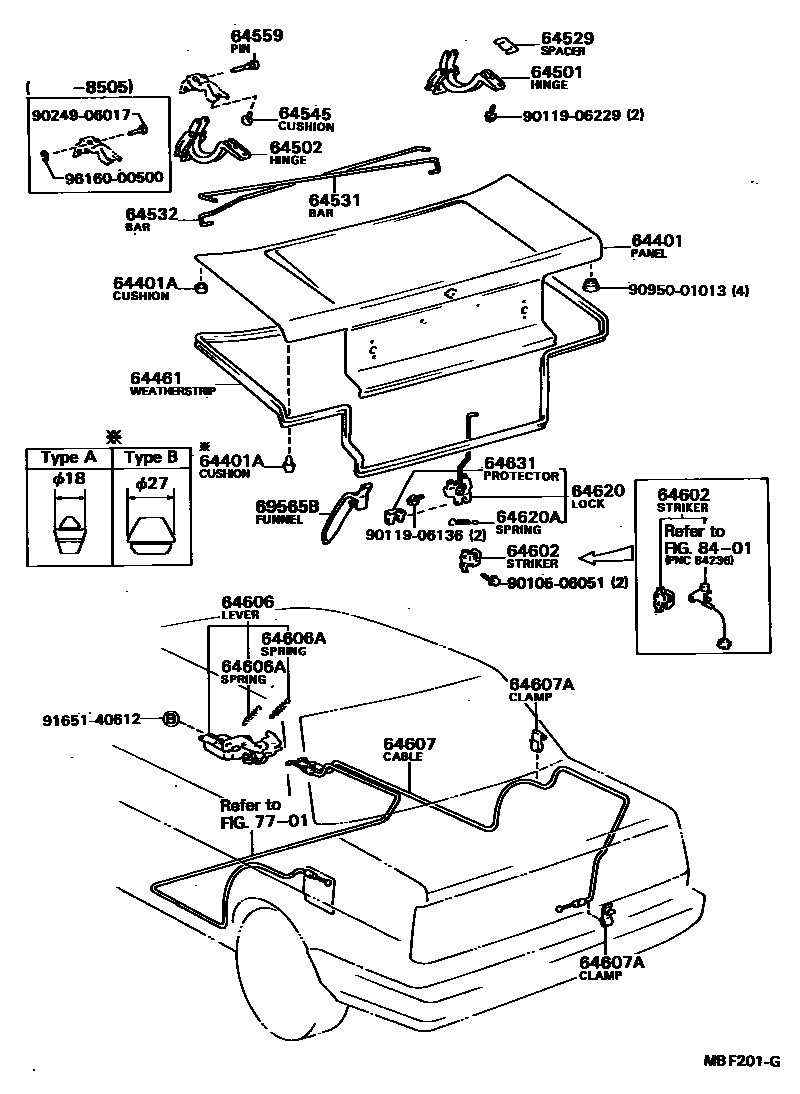 6105 — LUGGAGE COMPARTMENT DOOR & LOCK