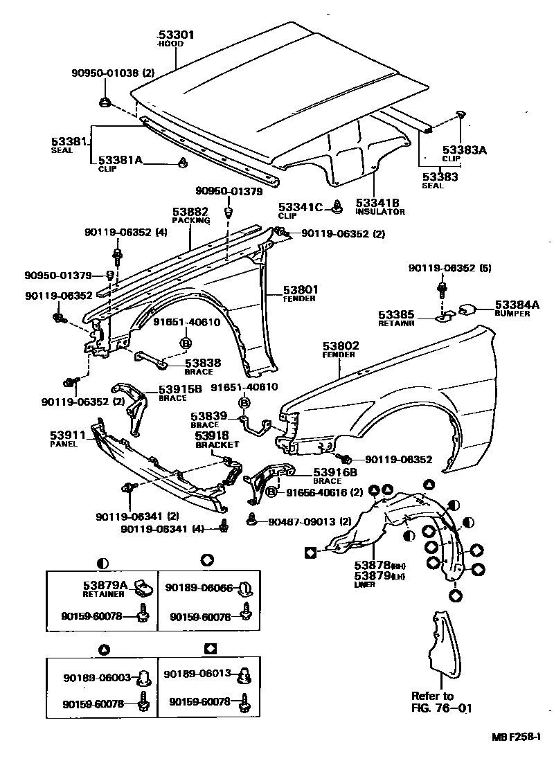 5302 — HOOD & FRONT FENDER