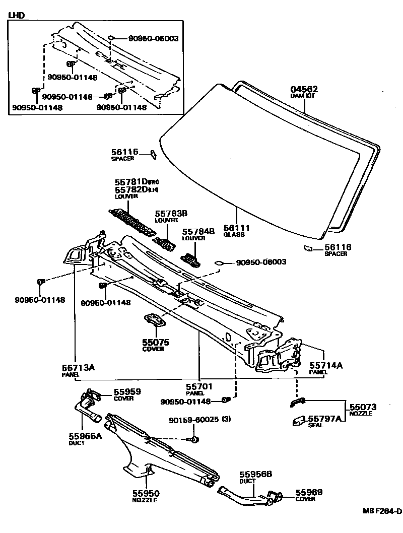 5503 — COWL PANEL & WINDSHIELD GLASS