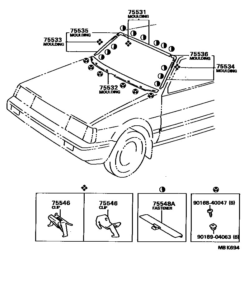7502 — FRONT MOULDING