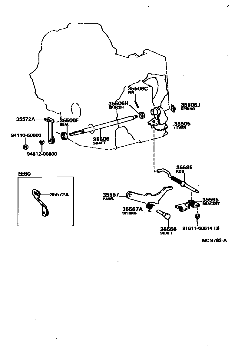 3513 — THROTTLE LINK & VALVE LEVER (ATM)