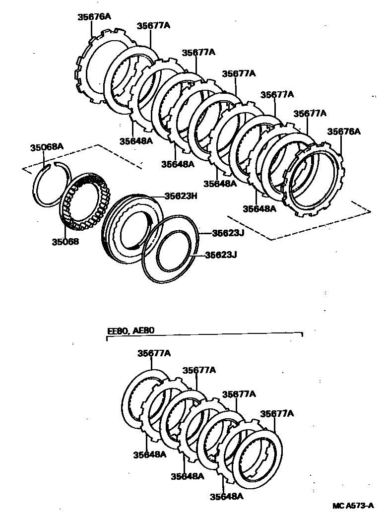 3509 — BRAKE NO.3, 1ST & REVERSE BRAKE (ATM)
