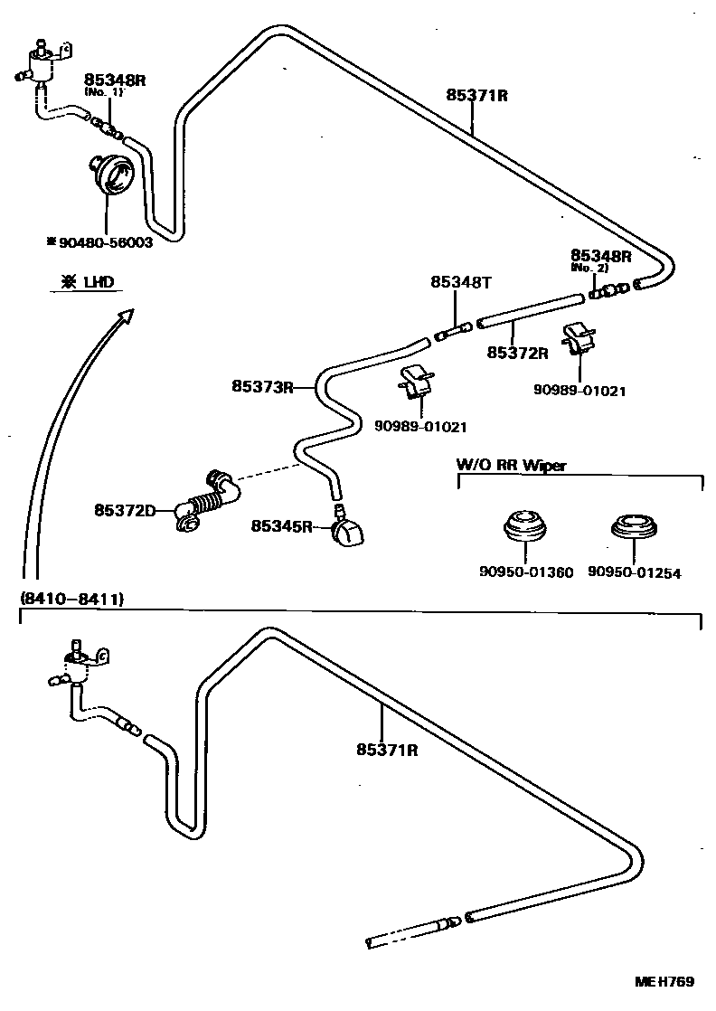 8504 — REAR WASHER