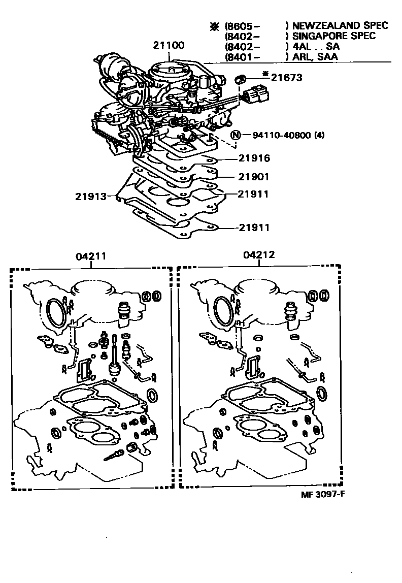 2102 — CARBURETOR ASSEMBLY
