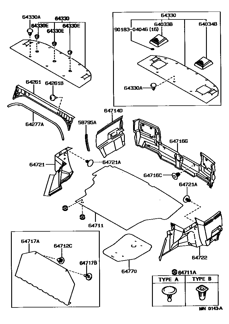 6403 — PACKAGE TRAY PANEL & LUGGAGE COMPARTMENT MAT