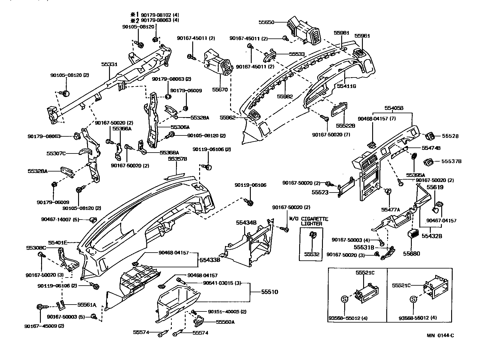 5501 — INSTRUMENT PANEL & GLOVE COMPARTMENT